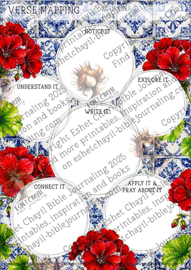 Bible Verse Mapping Printable Bundle | 10 A4 Bible Study Worksheets PDF