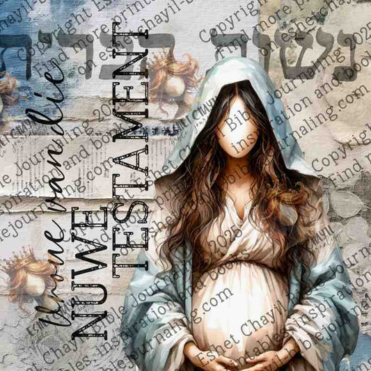 #BIBLE ART JOURNAL - WOMAN OF THE NEW TESTAMENT (FACELESS) - AFRIKAANS