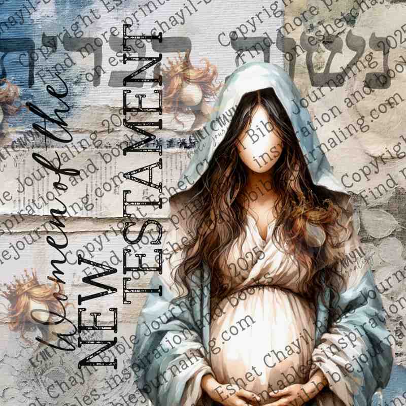 #BIBLE ART JOURNAL - WOMAN OF THE NEW TESTAMENT (FACELESS)  - ENGLISH