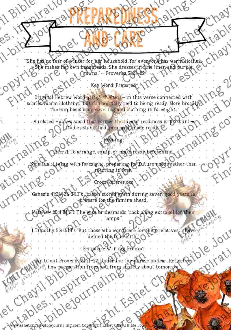 The Proverbs 31 Woman - A Bible Study Guide and Printable Ebook