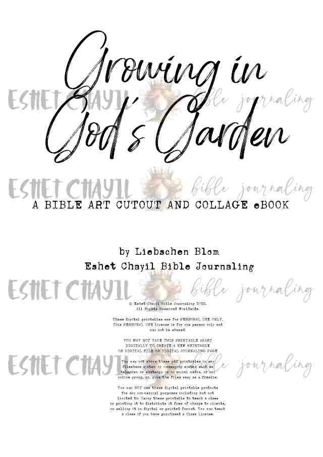Growing in God's Garden Bible Art Cutout and Collage Book - English