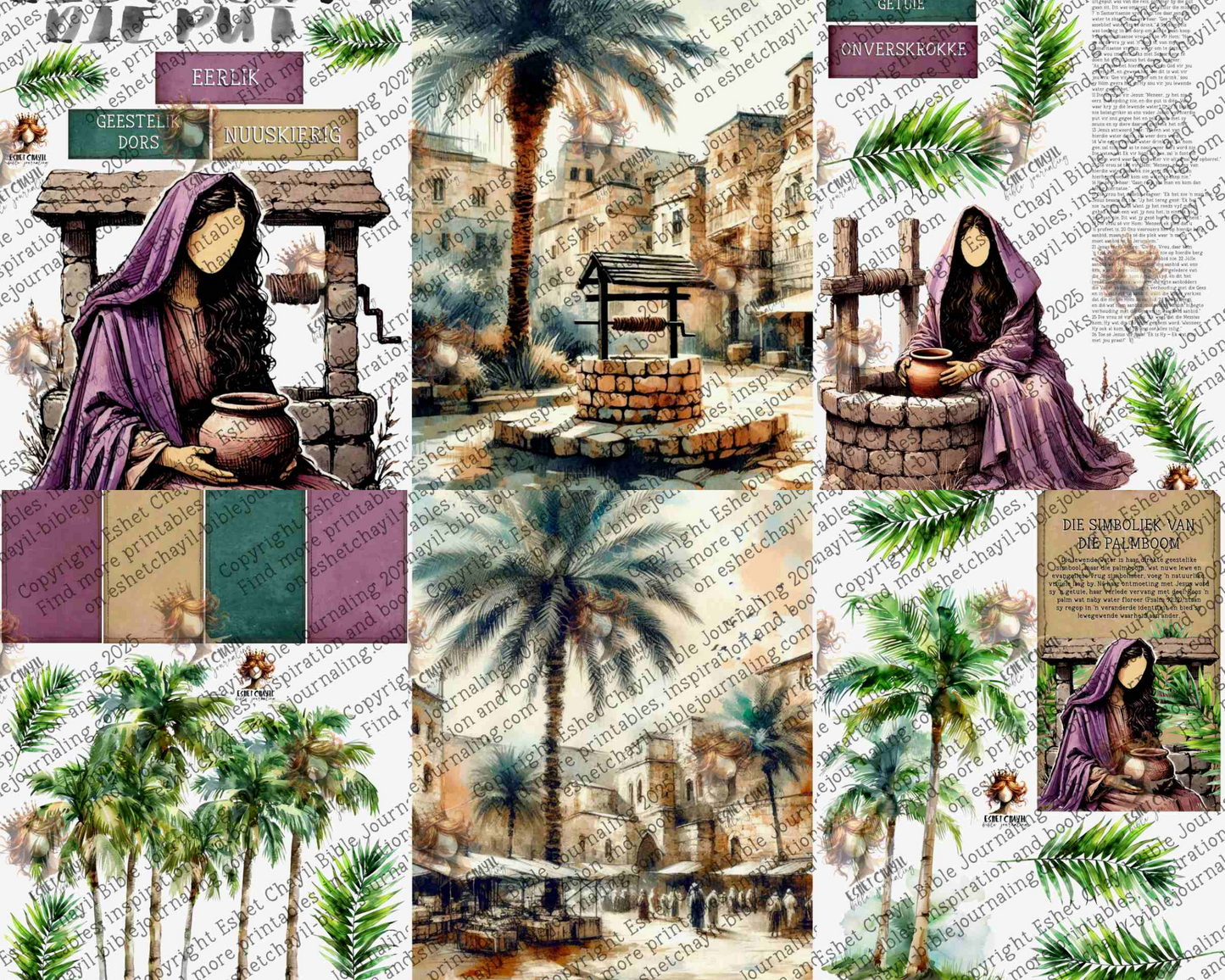 WOB PRINTABLE #37 WOMAN AT THE WELL (FACELESS) - AFRIKAANS