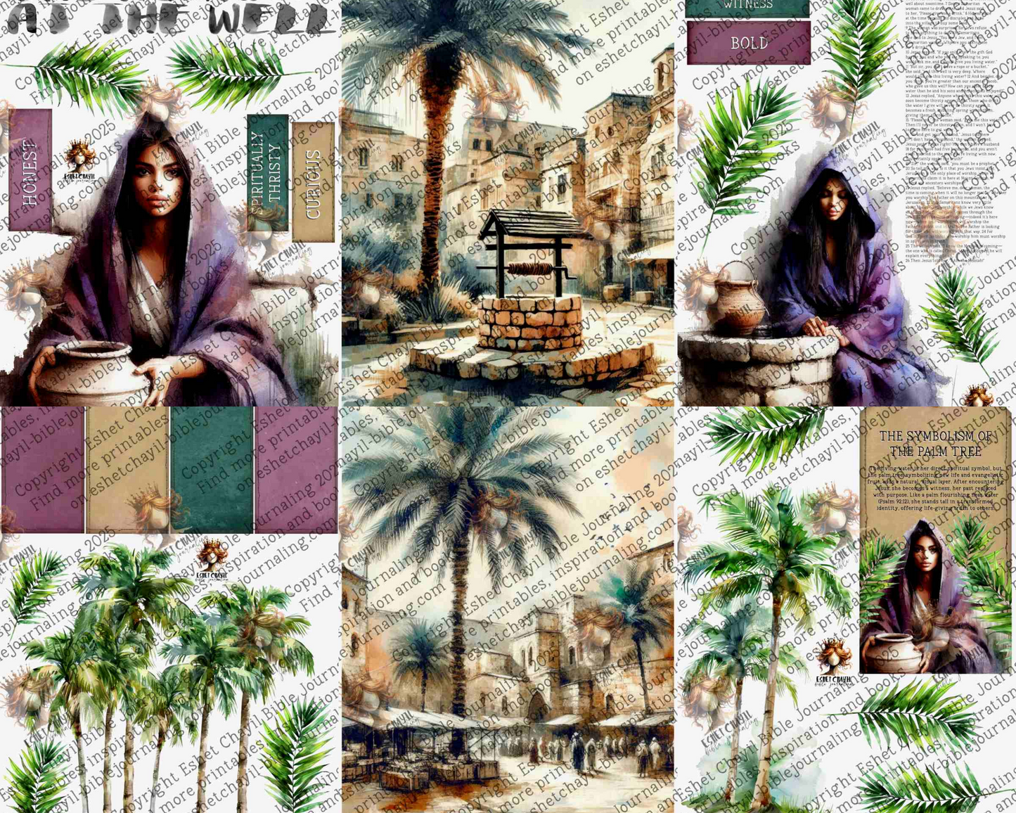 WOB PRINTABLE #37 WOMAN AT THE WELL (DETAILED FACES) - ENGLISH