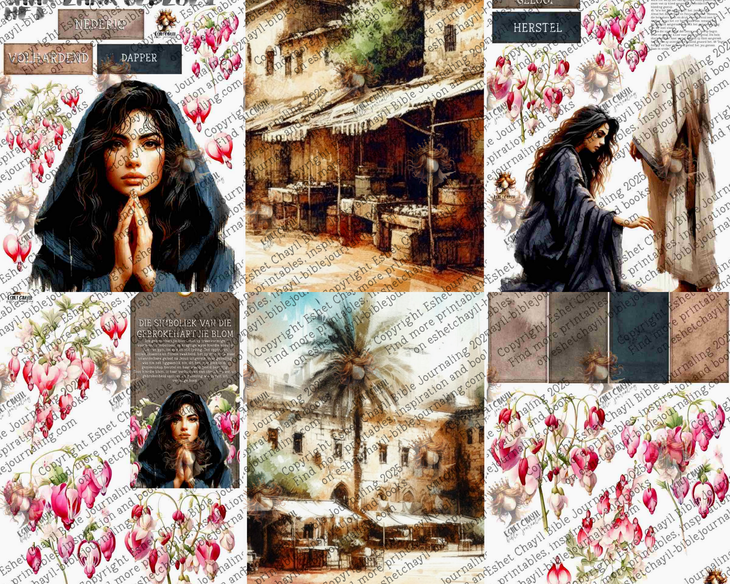 WOB PRINTABLE #38 THE WOMAN WHO BLED (DETAILED FACES) - AFRIKAANS