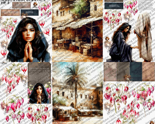 WOB PRINTABLE #38 THE WOMAN WHO BLED (DETAILED FACES) - AFRIKAANS