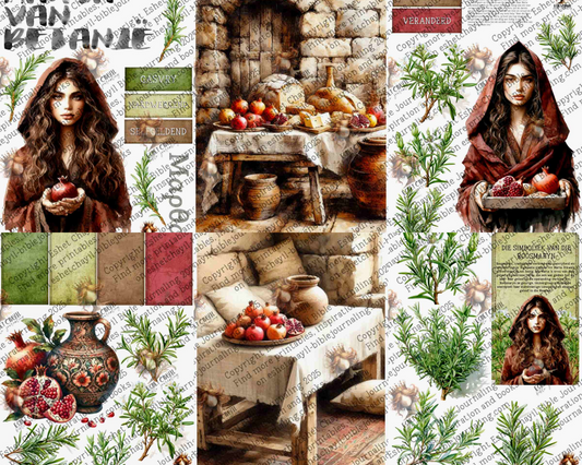 WOB PRINTABLE #P40 MARTHA OF BETHANY (DETAILED FACES) - AFRIKAANS