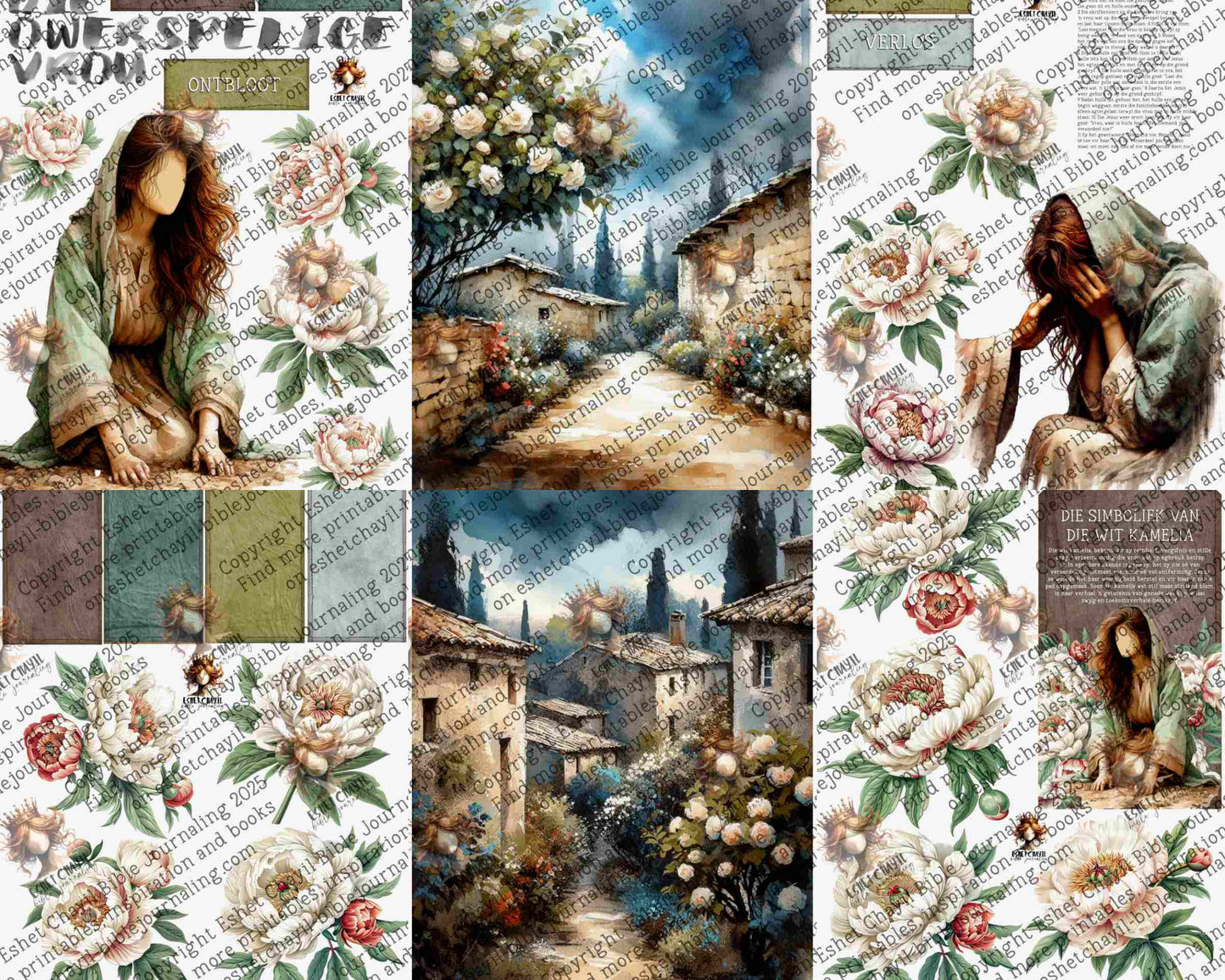 WOB PRINTABLE #42 WOMAN CAUGHT IN ADULTERY (FACELESS) - AFRIKAANS