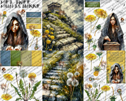 WOB PRINTABLE #43 WIDOW WITH THE 2 COINS (DETAILED FACES) - AFRIKAANS