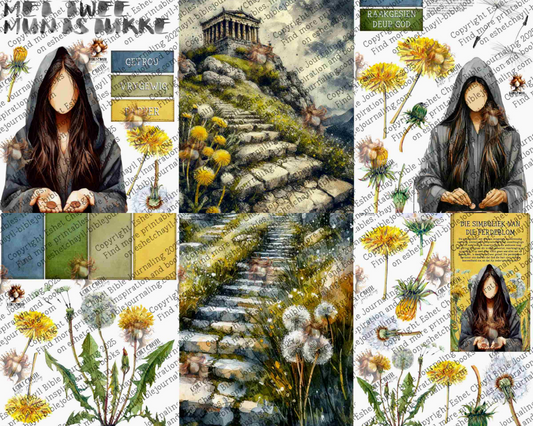 WOB PRINTABLE #43 WIDOW WITH 2 COINS (FACELESS) - AFRIKAANS