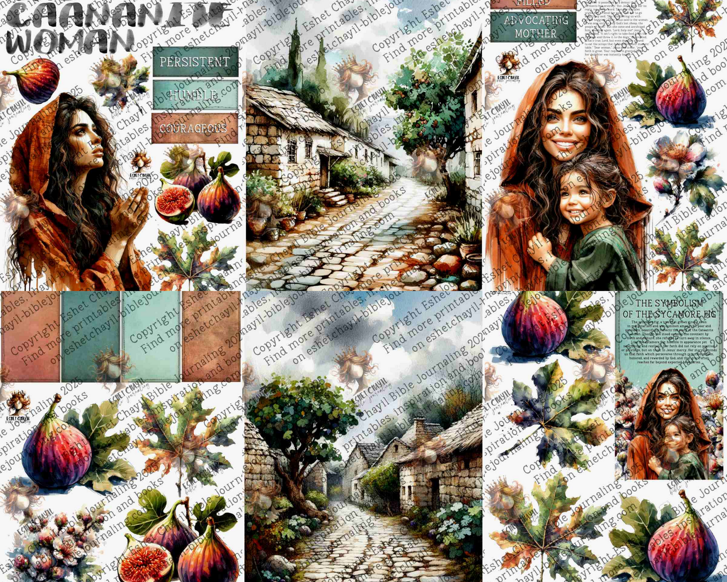 WOB PRINTABLE #44 THE CAANANITE WOMAN (DETAILED FACES) - ENGLISH