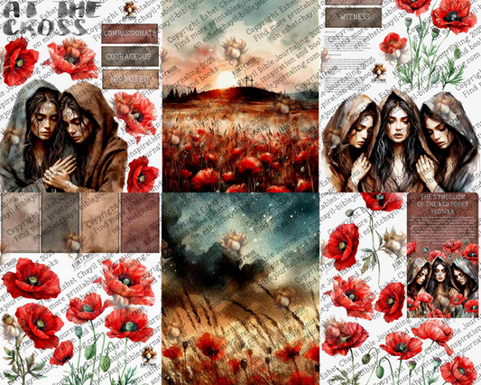 WOB PRINTABLE #P46 WOMAN AT THE CROSS (DETAILED FACES) - ENGLISH