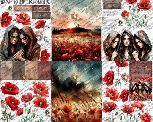 WOB PRINTABLE #P46 WOMAN AT THE CROSS (DETAILED FACES) - AFRIKAANS
