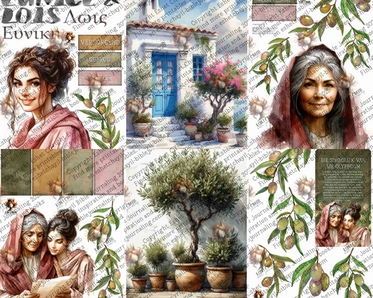 WOB PRINTABLE #P49 EUNICE EN LOIS (DETAILED FACES) - AFRIKAANS