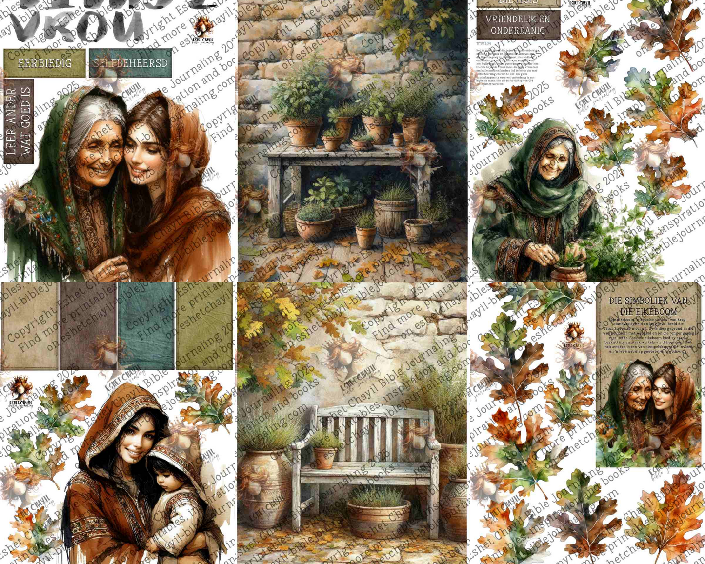 WOB PRINTABLE #P54 THE TITUS 2 WOMAN (DETAILED FACES) - AFRIKAANS