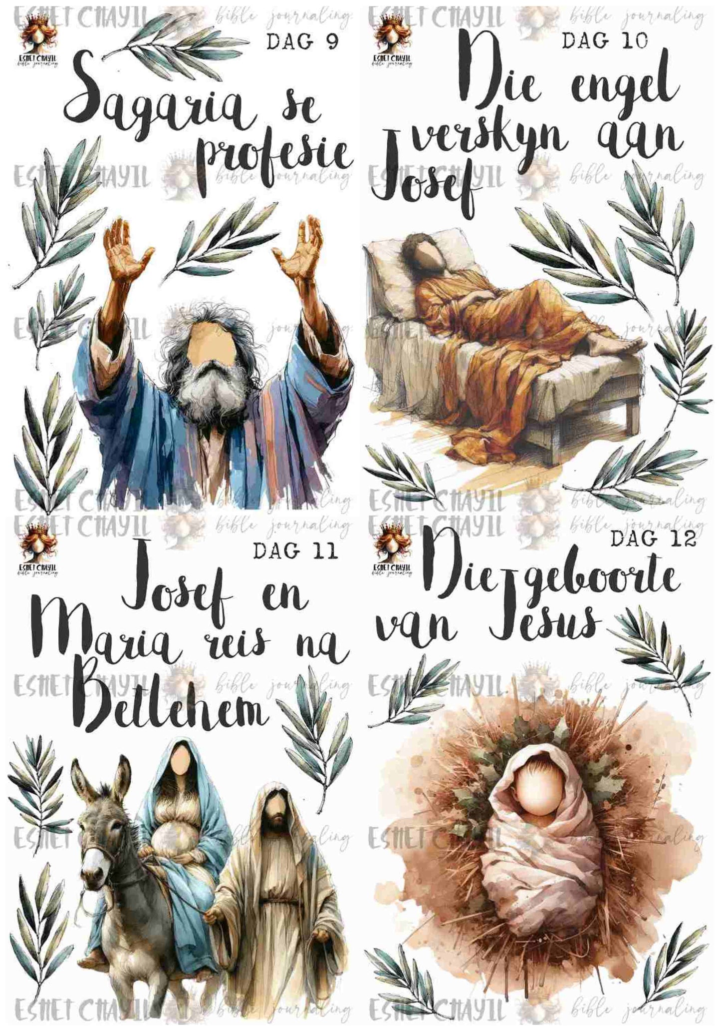 #ADVENT BUNDLE - AFRIKAANS - 24 PRINTABLES