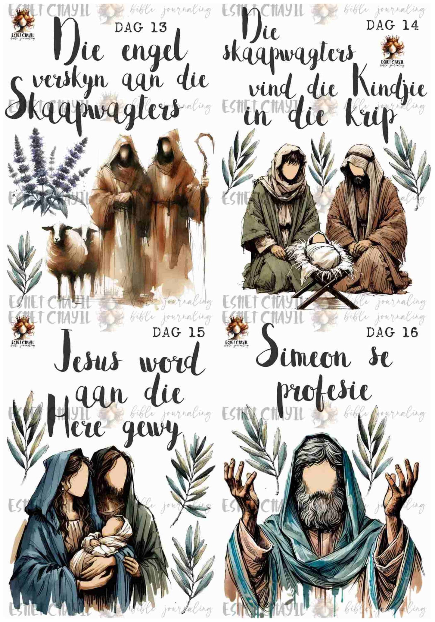 #ADVENT BUNDLE - AFRIKAANS - 24 PRINTABLES