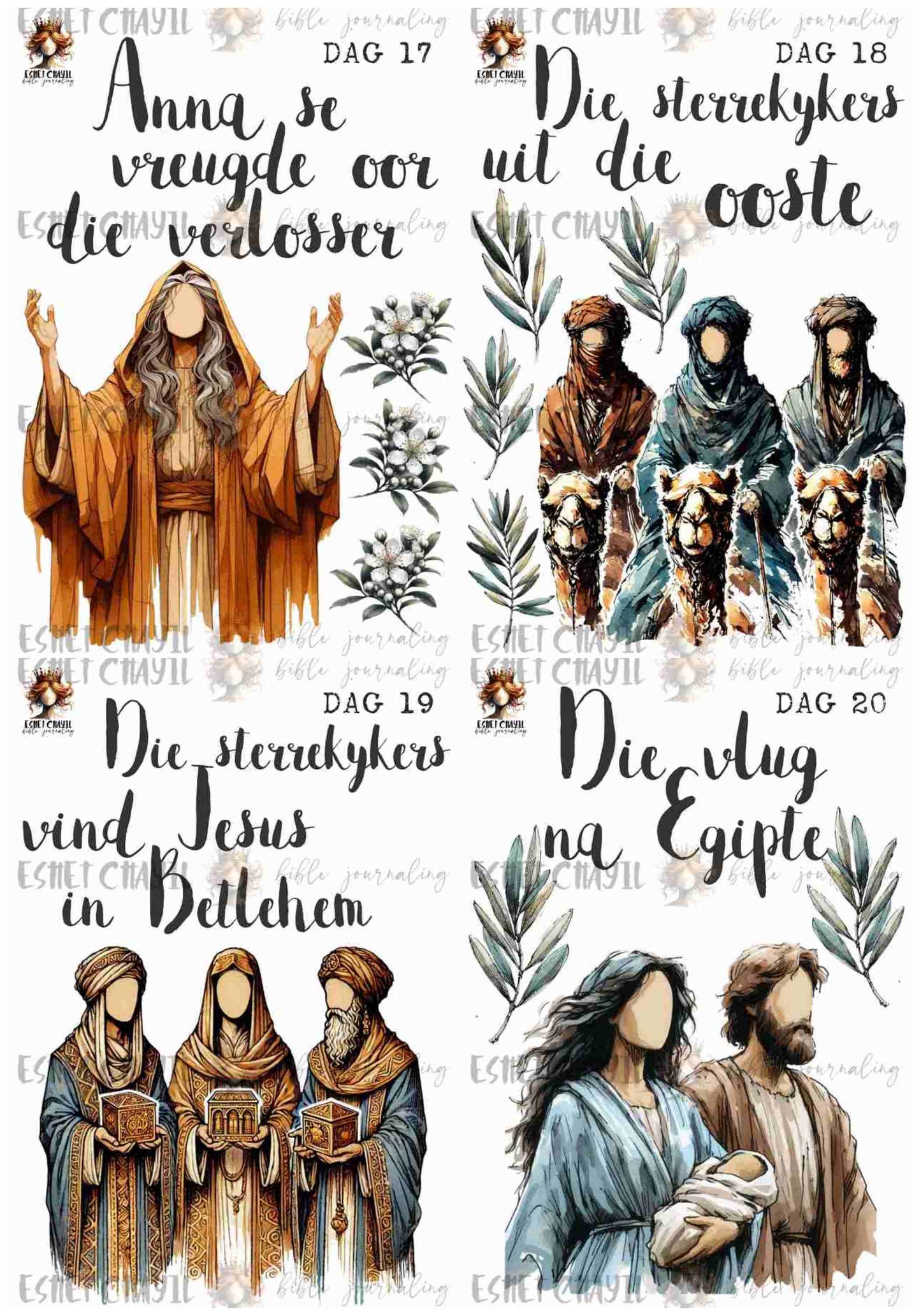 #ADVENT BUNDLE - AFRIKAANS - 24 PRINTABLES
