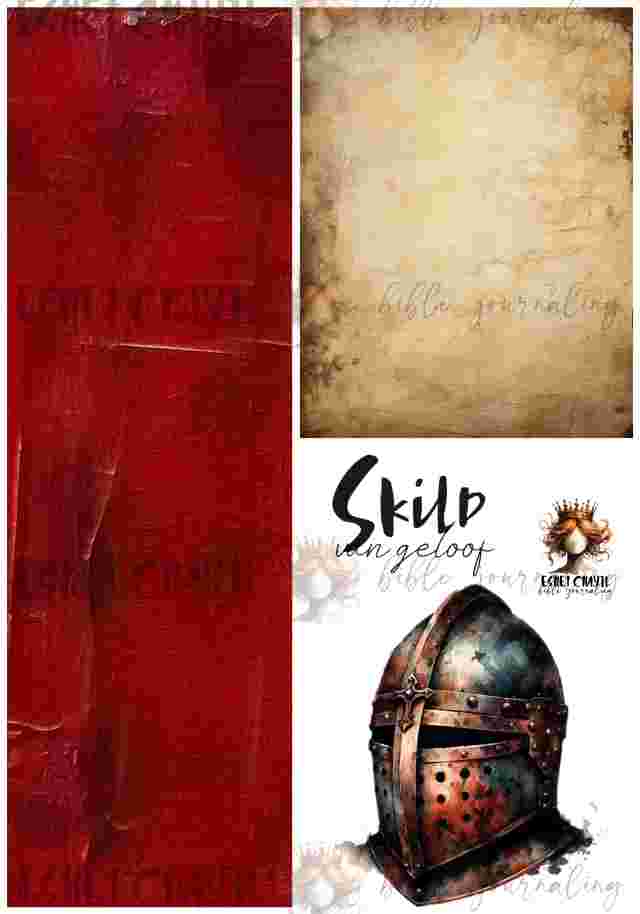 #BIBLE JOURNALING - ARMOR OF GOD AFRIKAANS PRINTED JOURNALING KIT