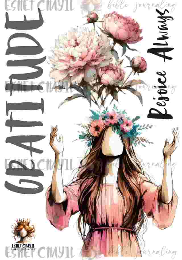 #BIBLE JOURNALING PRINTABLE - GRATITUDE ENGLISH