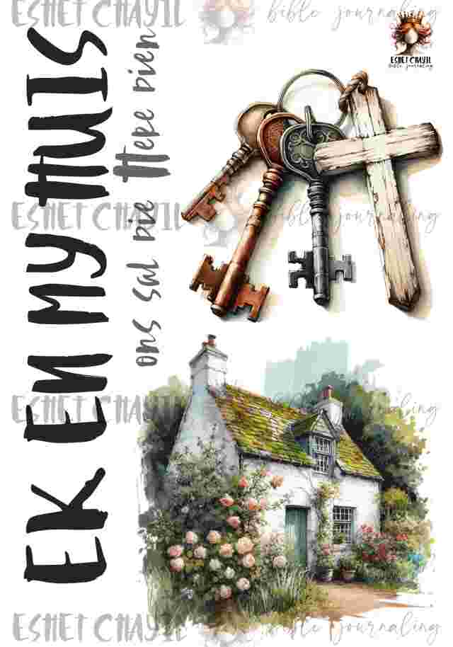 #BIBLE JOURNALING PRINTABLE - HOUSEHOLD AFRIKAANS