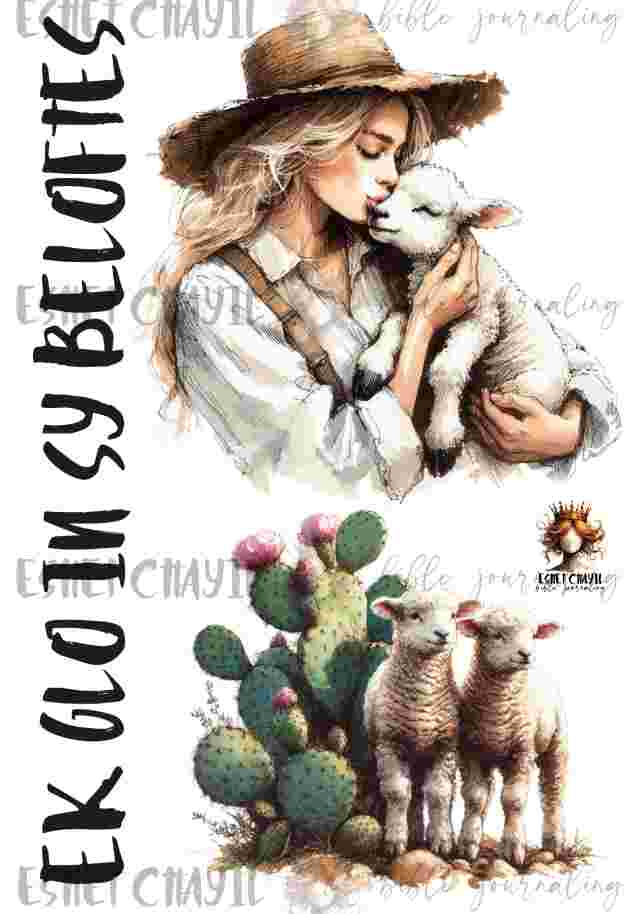 #BIBLE JOURNALING PRINTABLE - PROMISES AFRIKAANS