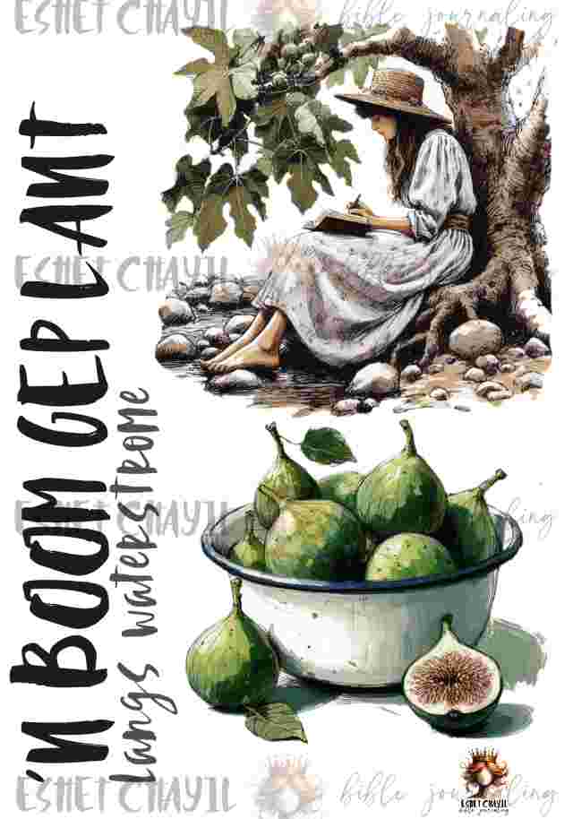 #BIBLE JOURNALING PRINTABLE - TREE AFRIKAANS
