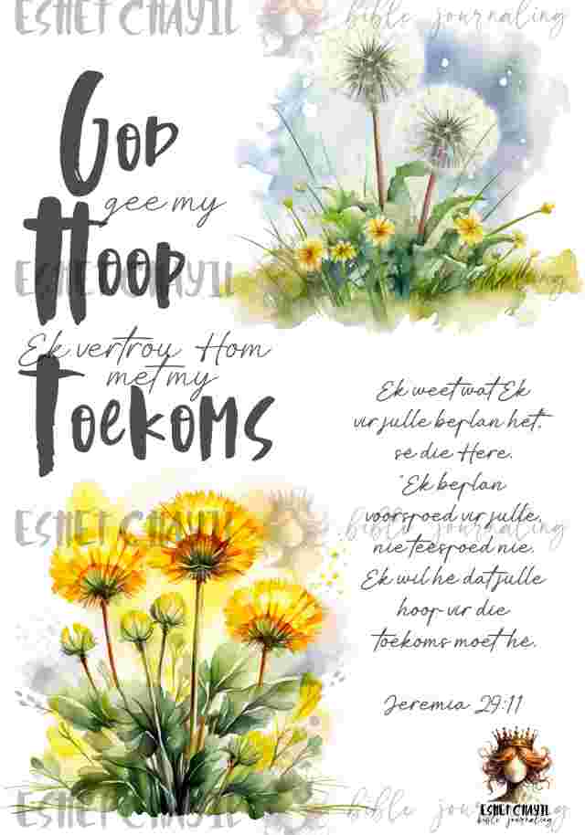 #BIBLE JOURNALING PRINTABLE - PROSPER AFRIKAANS