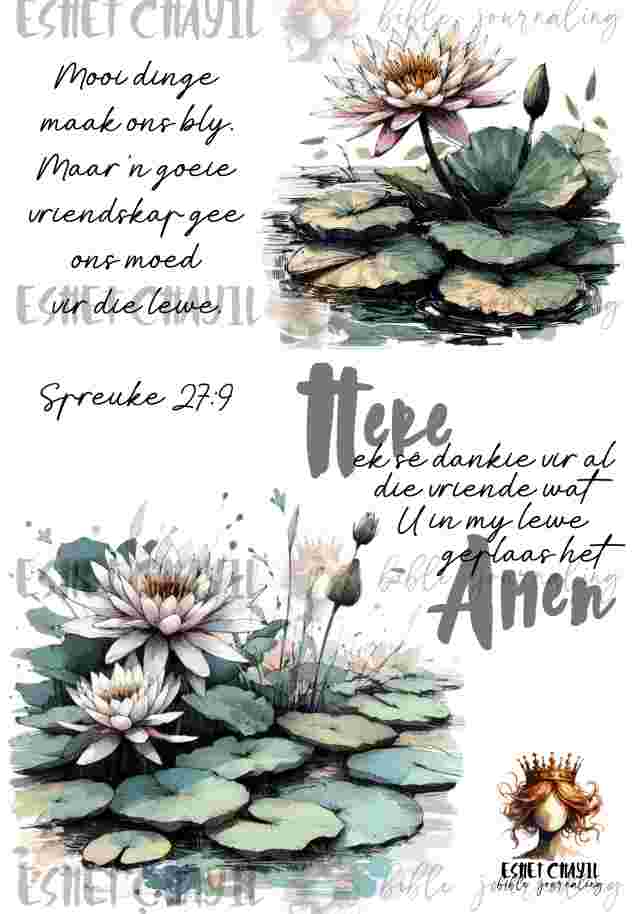 #BIBLE JOURNALING PRINTABLE - SWEET FRIEND AFRIKAANS