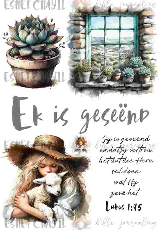 #BIBLE JOURNALING PRINTABLE - PROMISES AFRIKAANS