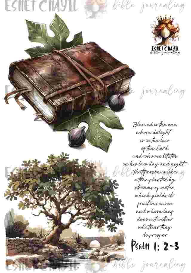 #BIBLE JOURNALING PRINTABLE - TREE ENGLISH