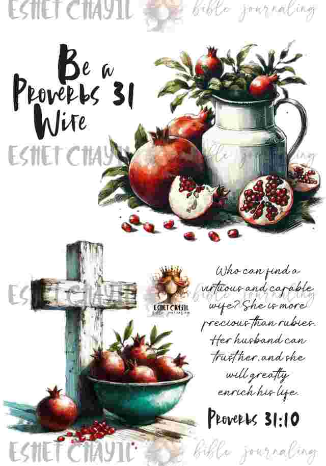 #BIBLE JOURNALING PRINTABLE - RUBIES ENGLISH