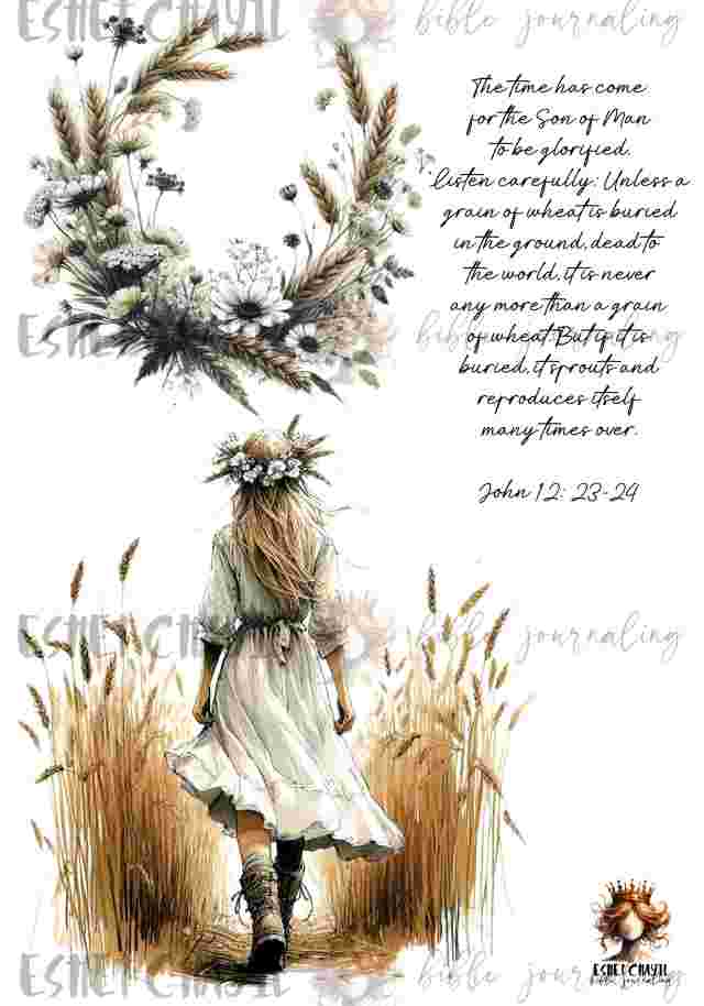 #BIBLE JOURNALING PRINTABLE - GRAIN ENGLISH