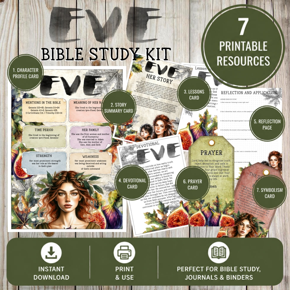 Eve Bible Study Kit | Women of the Bible Character Study Printable