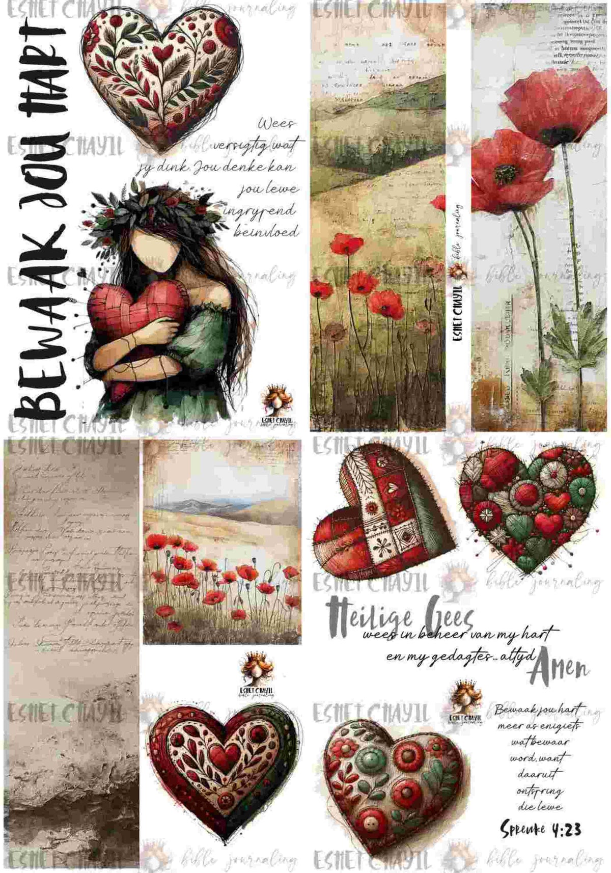 #BIBLE JOURNALING PRINTABLE - GUARD AFRIKAANS – Eshet Chayil Bible ...