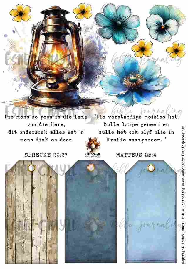 #MY FAVORITE BIBLE VERSES -  GEESTELIKE LAMPIE - Printable and Devotional
