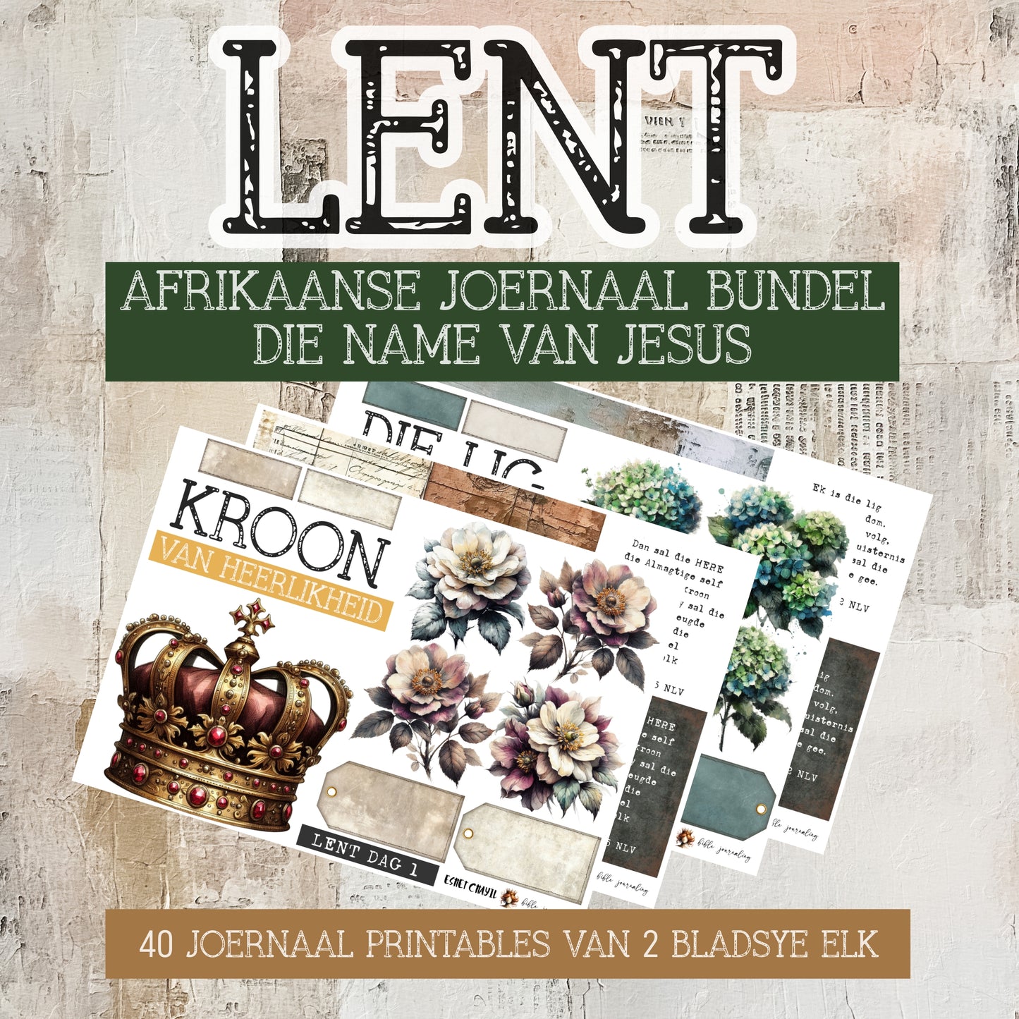 #LENT - THE NAMES OF JESUS - AFRIKAANS - VOLLEDIGE BUNDEL
