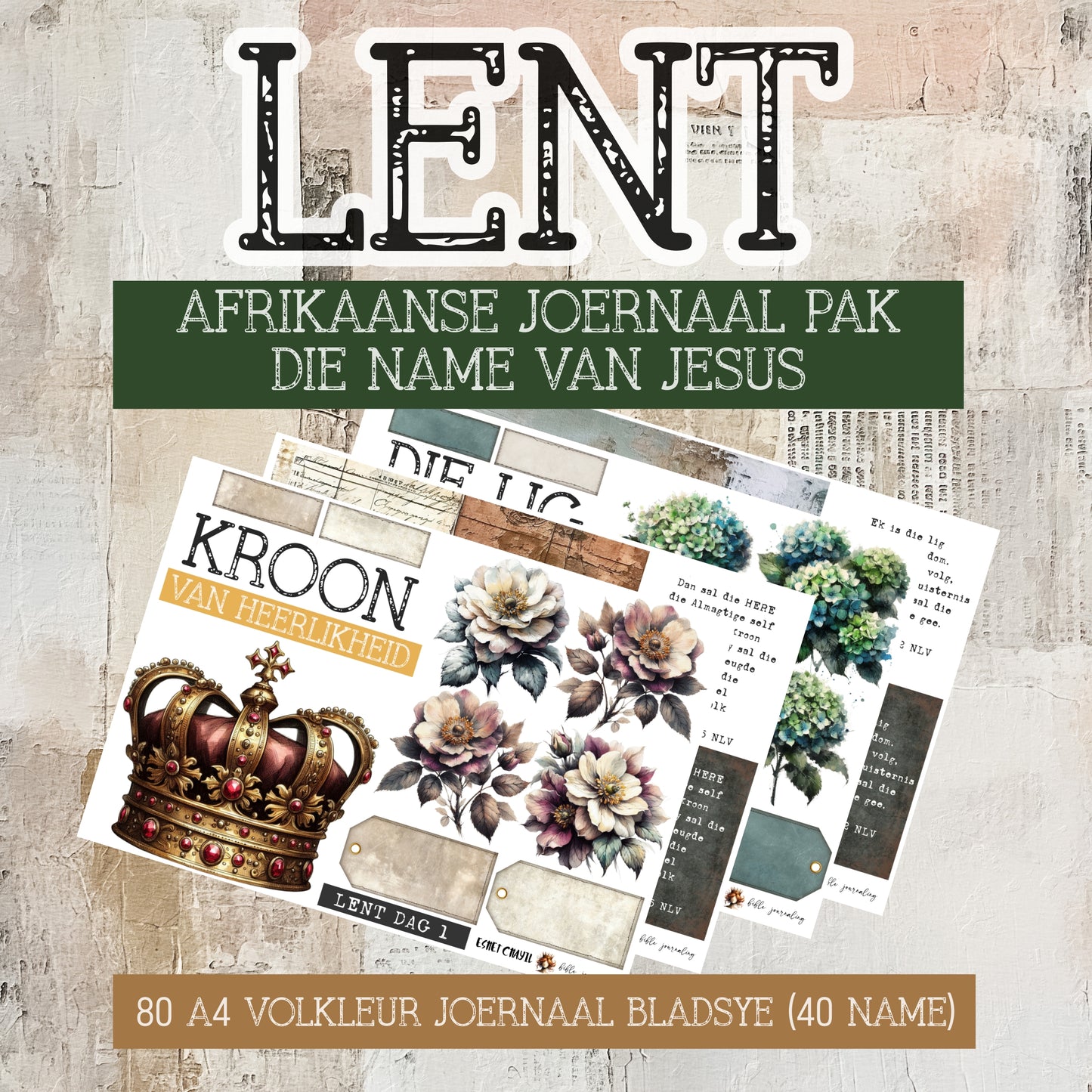 #BIBLE JOURNALING KIT - LENT  - AFRIKAANS
