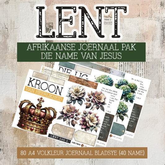 #BIBLE JOURNALING KIT - LENT  - AFRIKAANS