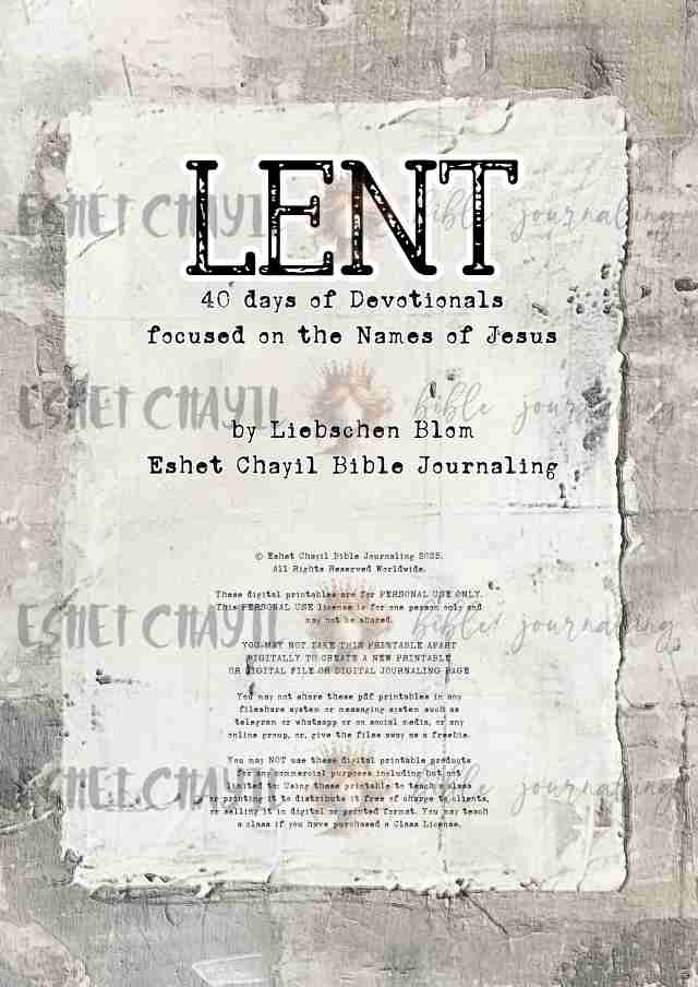 #LENT 40 Day Devotional Printable Ebook