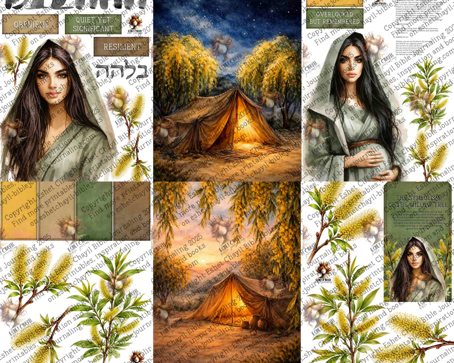 WOB PRINTABLE #N13 BILHAH  (DETAILED FACES) - ENGLISH