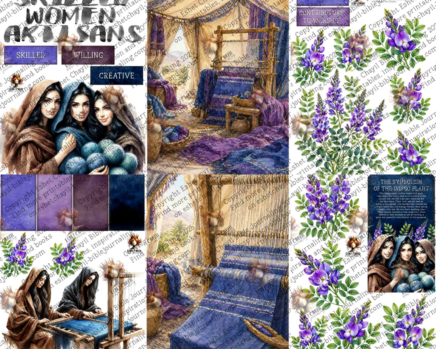 WOB PRINTABLE #N24 SKILLED WOMEN (DETAILED FACES) - ENGLISH