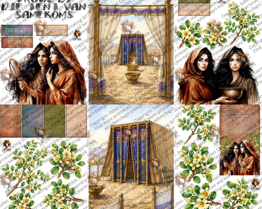WOB PRINTABLE #N25 VROUE BY DIE TENT VAN SAMEKOMS (DETAILED FACES) - AFRIKAANS