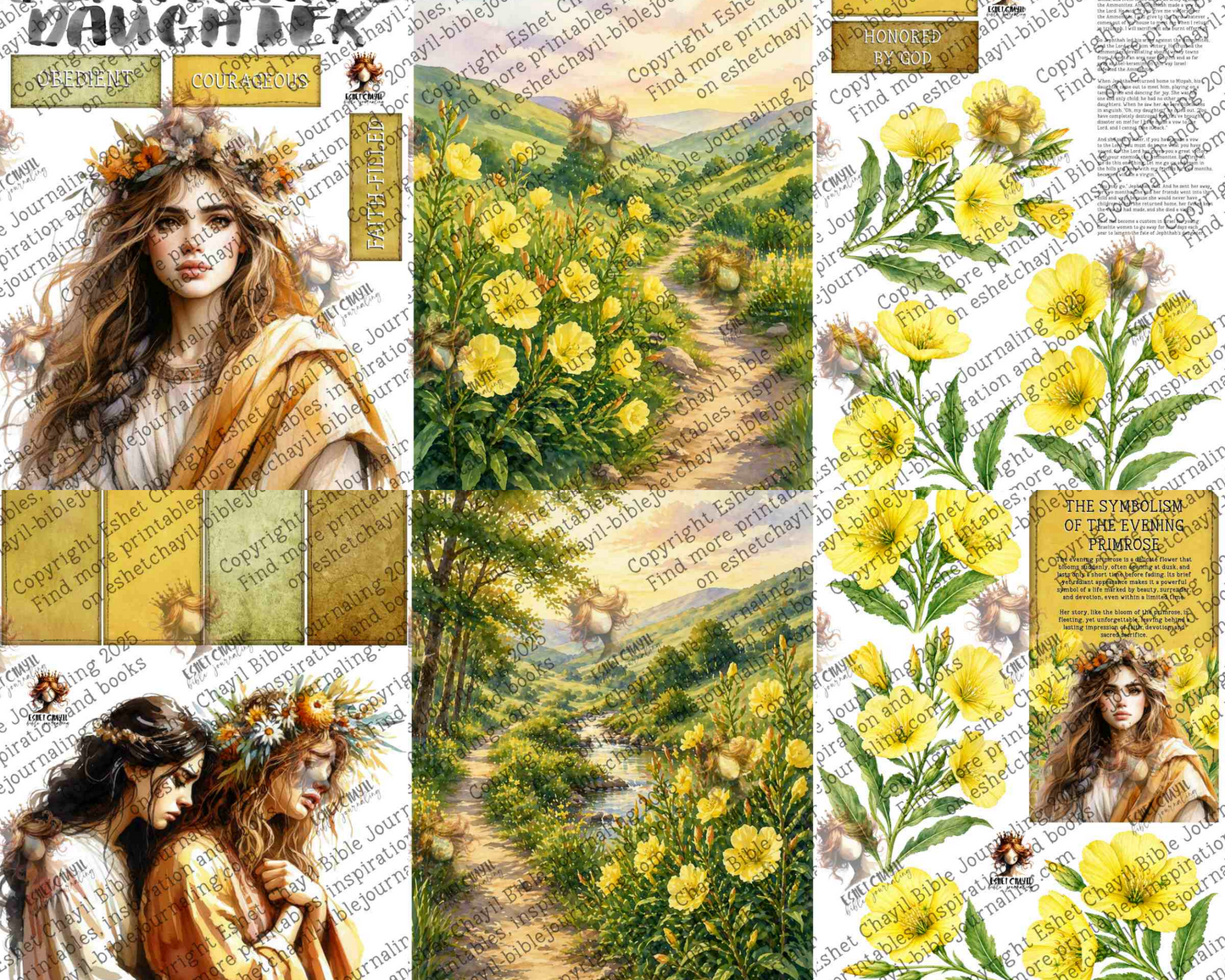 WOB PRINTABLE #N31 JEPHTHAH'S DAUGHTER (DETAILED FACES) - ENGLISH