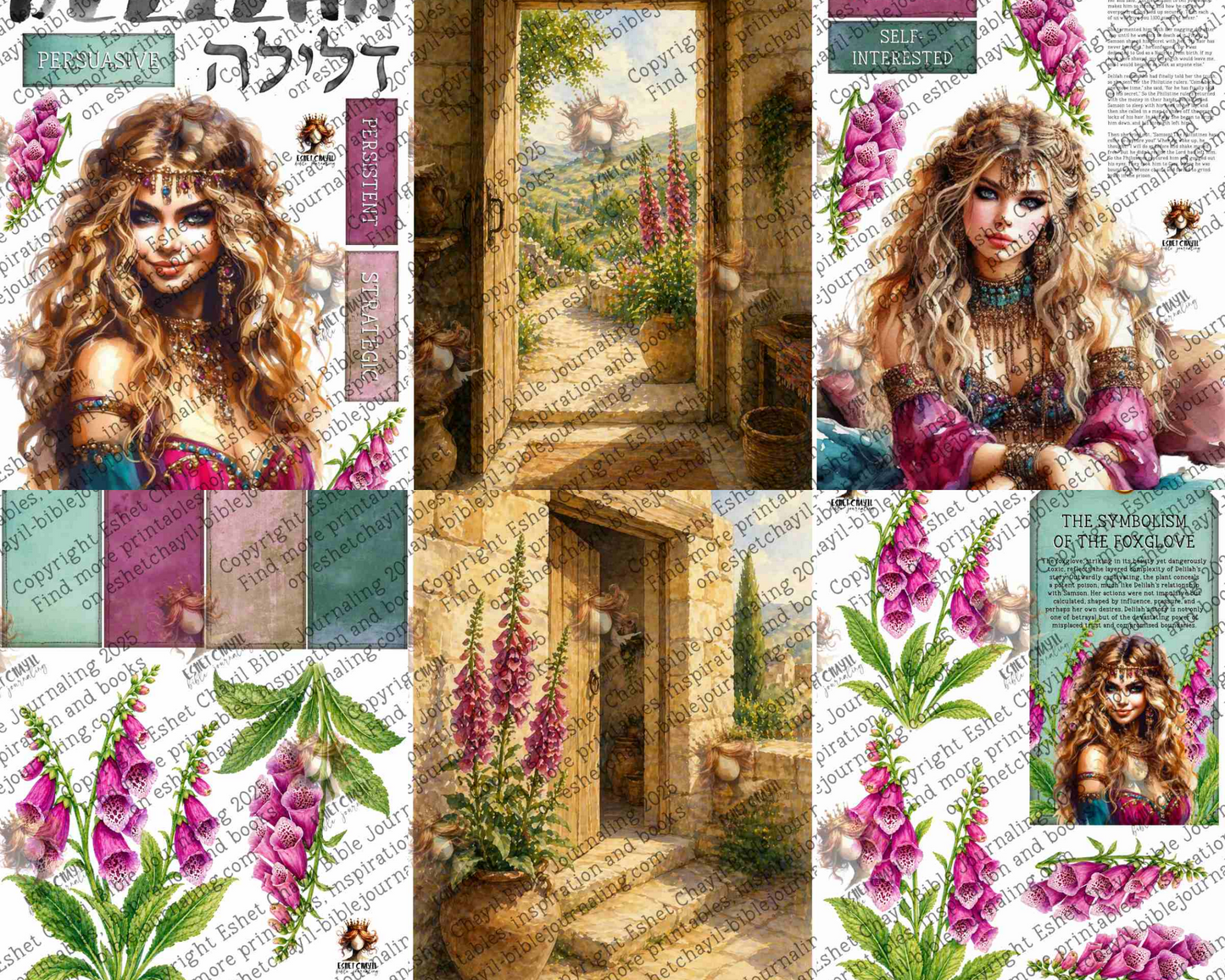 WOB PRINTABLE #N33 DELILAH (DETAILED FACES) - ENGLISH