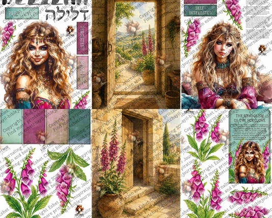 WOB PRINTABLE #N33 DELILAH (DETAILED FACES) - ENGLISH