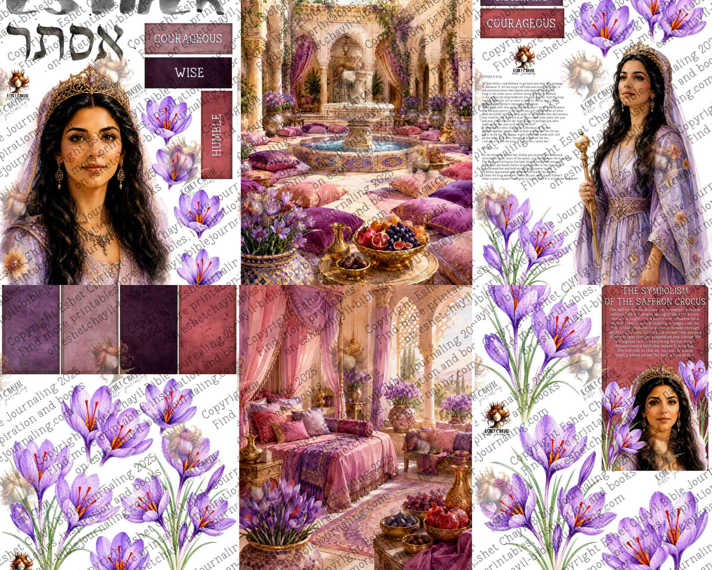 WOB PRINTABLE #N53 ESTHER (DETAILED FACES) - ENGLISH