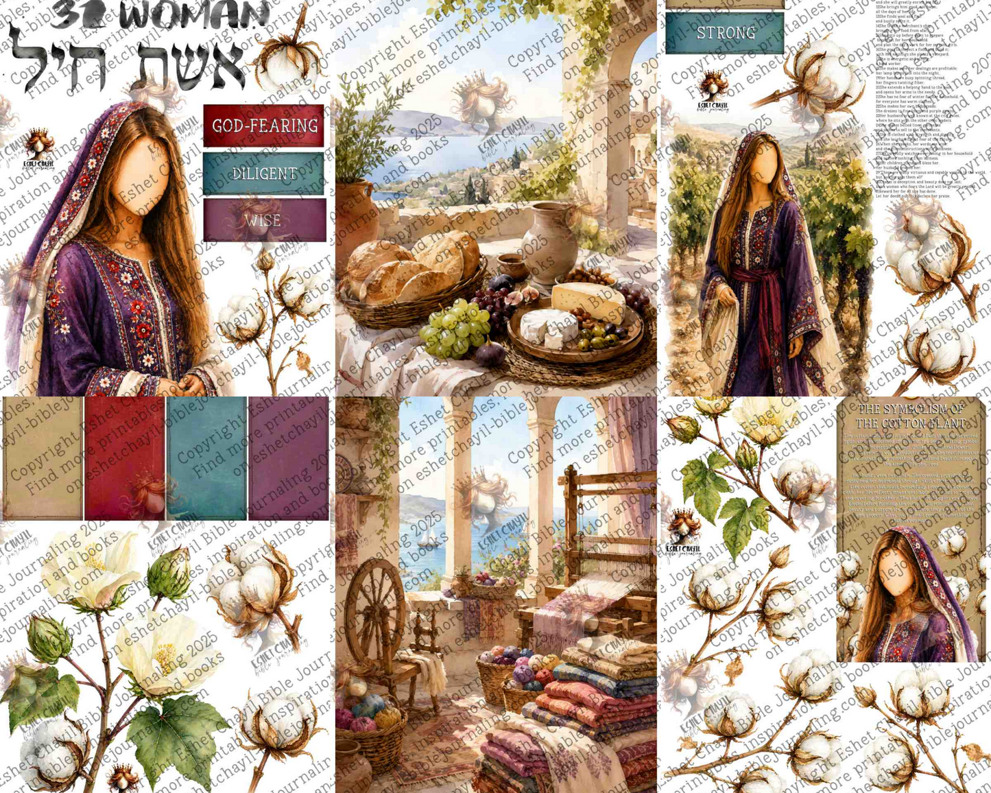 WOB PRINTABLE #N57 PROVERBS 31 WOMAN (FACELESS) - ENGLISH