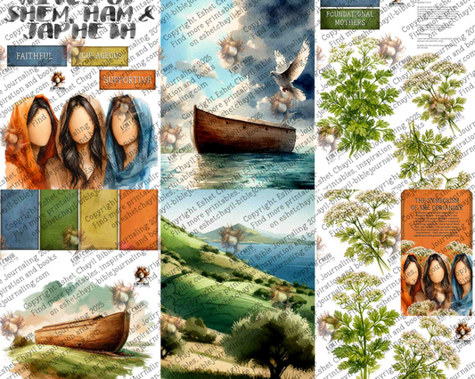 WOB PRINTABLE #N5 WIVES ON SHEM, HAM AND JEPHTATH  (FACELESS) - ENGLISH