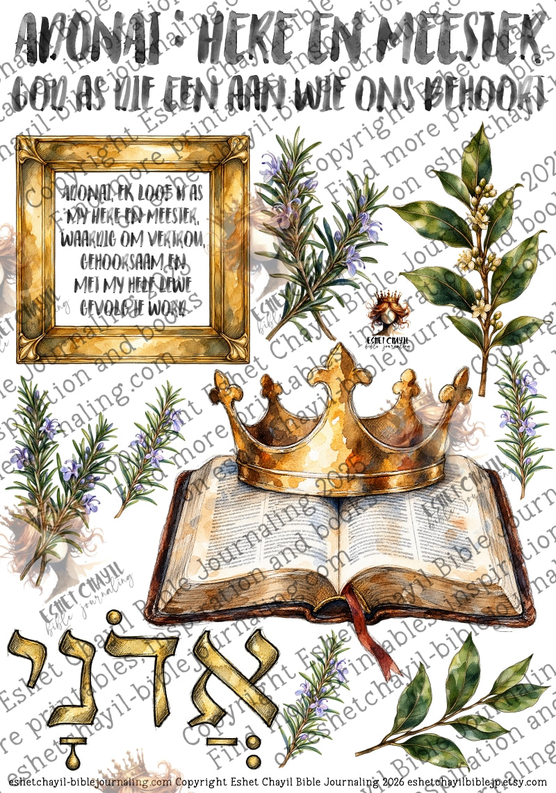 14 NAME VAN GOD ADONAI - AFRIKAANS