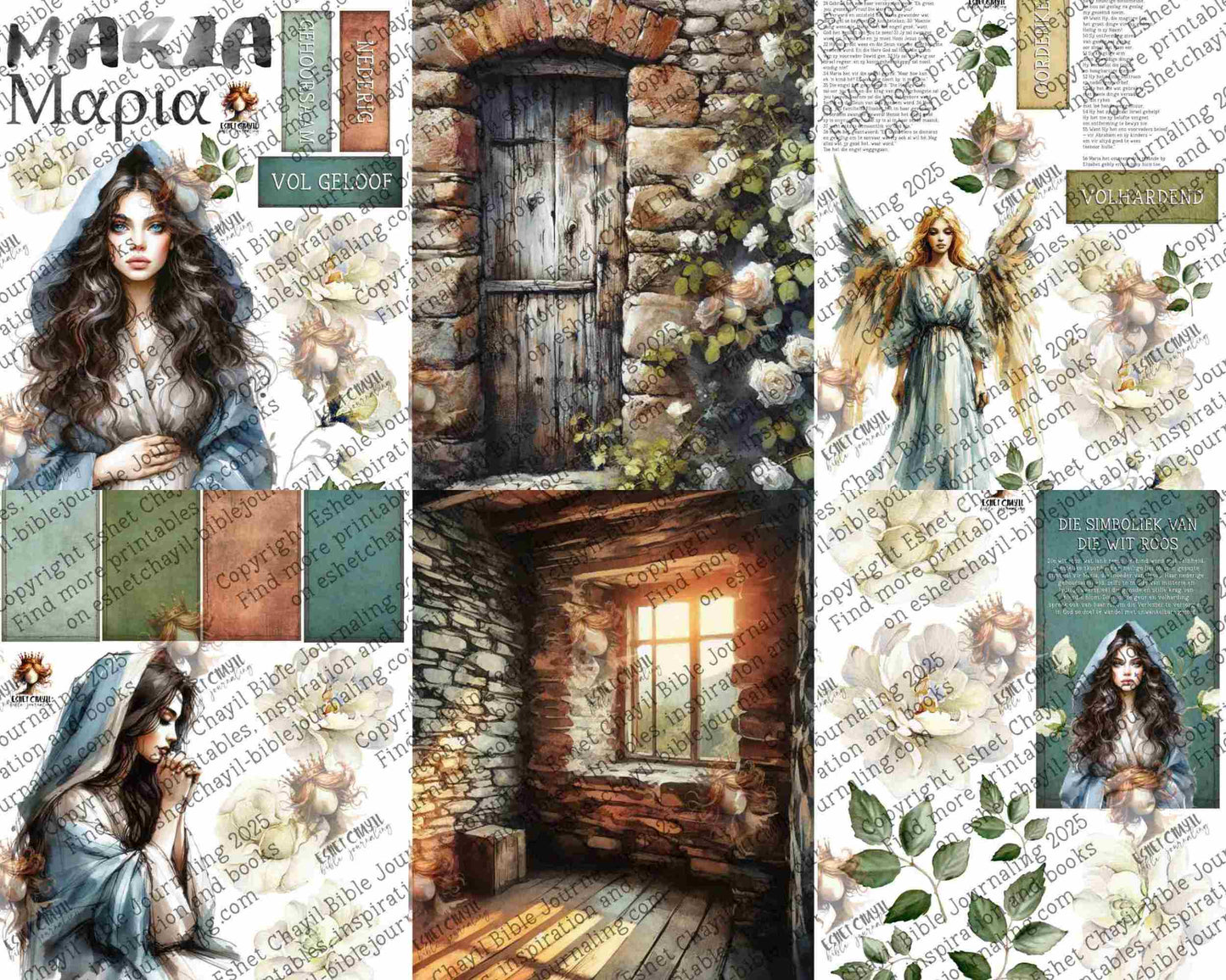 WOB PRINTABLE #34 MARIA (DETAILED FACES) - AFRIKAANS